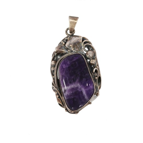 41263 Srebrna zawieszka z ametystem