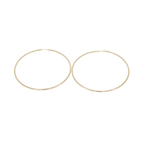 Duże kolczyki ze złota koła