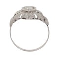 37388 Pierścionek z białego złota z diamentem