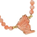 Naszyjnik z korali z kameą
