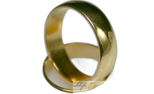 Obrączki złote okrągłe