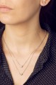 Naszyjnik z białego złota z brylantem