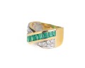 Pierścionek z żółtego złota i diamentów