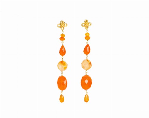 Kolczyki z karneolami