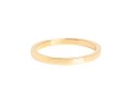 Płaska złota obrączka