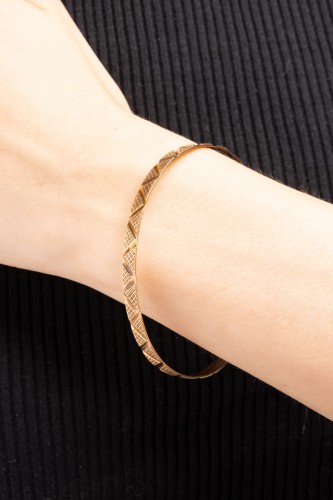 Złota bransoleta okrągła