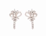 Kolczyki wiszące z 36 brylantami