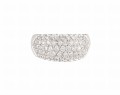 Pierścionek w białym złocie z 59 diamentami ok. 1 ct