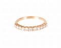 Pierścionek obrączka z diamentami
