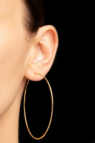 Duże kolczyki koła 82 mm