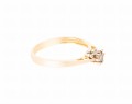 Złoty pierścionek z diamentem o barwie fantazyjnej ok. 0,20 ct