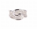 Pierścionek z diamentami ok. 1,05 karata, białe złoto 750