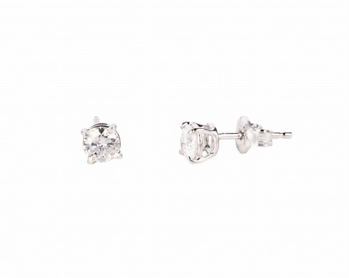 Kolczyki z diamentami ok. 1 karata