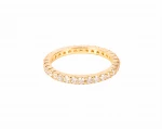 Pierścionek typu eternity, z diamentami ok. 1,0 ct