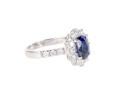 Pierścionek z szafirem i diamentami