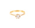 Złoty pierścionek z brylantem ok. 0,48 karata