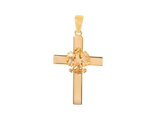 Złoty krzyżyk z orłem