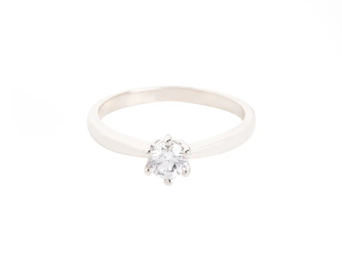 Pierścionek zaręczynowy z diamentem ok. 0,30 ct