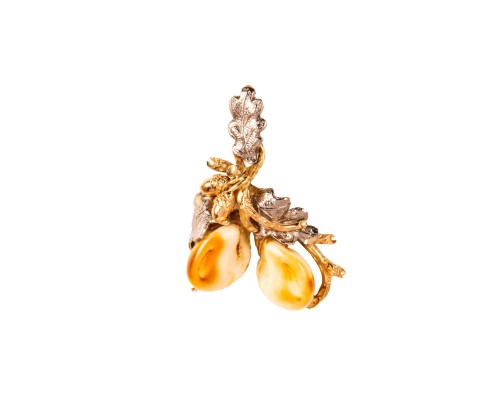 Złota zawieszka z gandlami, biżuteria myśliwska