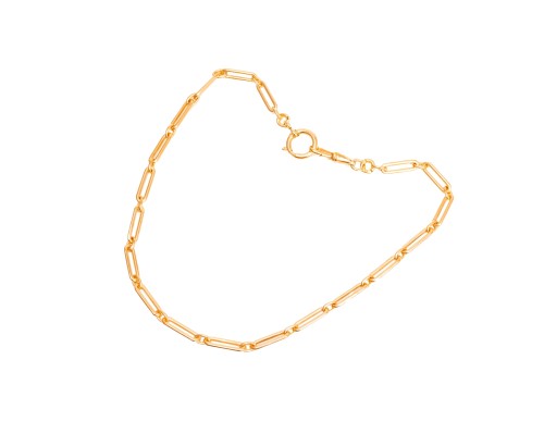 Złota dewizka, łańcuszek, ok. 40 cm