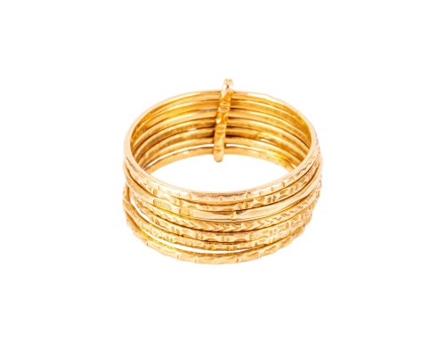 Złoty pierścionek, wiele obrączek, a wzór Pierścionek Siedmiu Dni