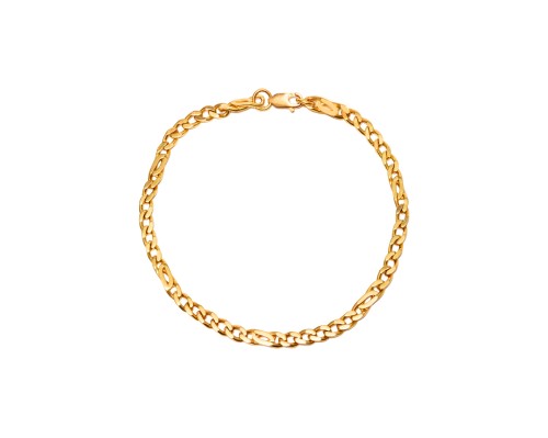 Złota bransoletka, pancerka, długość 22 cm