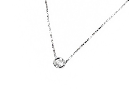 Naszyjnik z diamentem ok. 0,40 ct, magic diamond