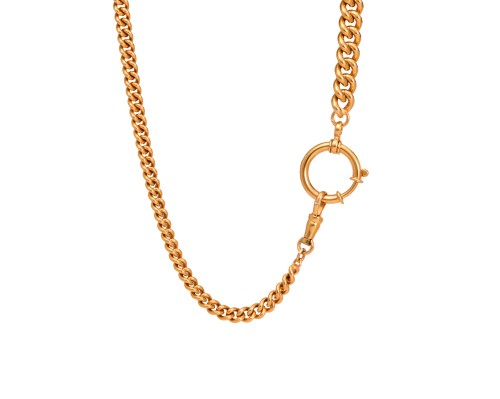 Złota dewizka, długość 45 cm