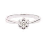 Pierścionek z diamentem ok. 0,12 ct, zaręczynowy
