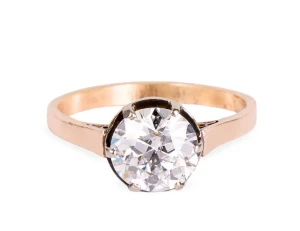 Pierścionek z brylantem ok. 1,86 ct, XX wiek