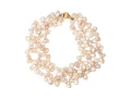 Bransoletka z 3 sznurów pereł słodkowodnych ze złotym zapięciem W. KRUK