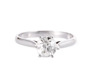 Pierścionek zaręczynowy z brylantem ponad karat