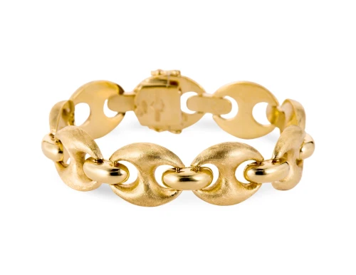 Złota bransoleta w stylu GUCCI, złoto 750