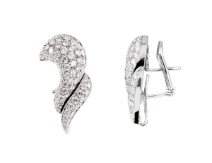 Brylantowe kolczyki w białym złocie