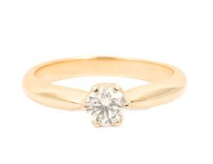 Pierścionek z diamentem o masie ok. 0,47 ct