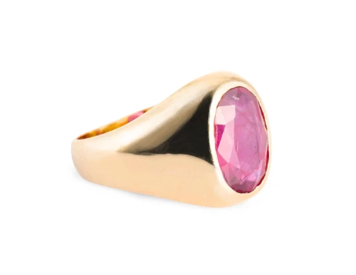 Złoty sygnet z rubinem ok. 1,80 ct