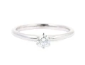 Pierścionek w białym złocie z diamentem ok. 0,28 ct
