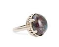 Pierścionek z opalem boulder opal matrycowy