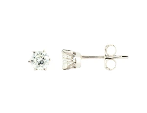 Para złotych kolczyków z brylantami, ok. 0,62 ct