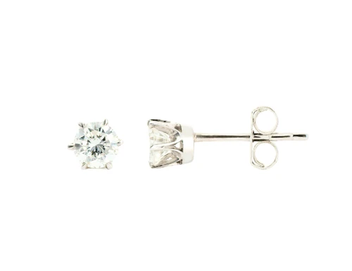 Para złotych kolczyków z brylantami, ok. 0,62 ct
