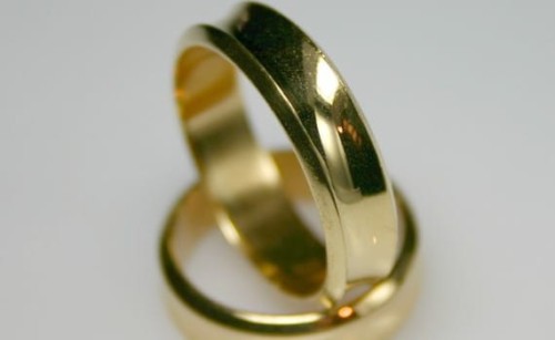 Obrączki złote wzór A610 para