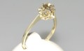 Pierścionek złoty  z diamentem 74