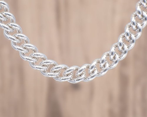 Łańcuch srebrny pancerka