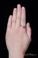 Pierścionek z żółtego i białego złota z diamentową karmazycją 2,2 ct 33198