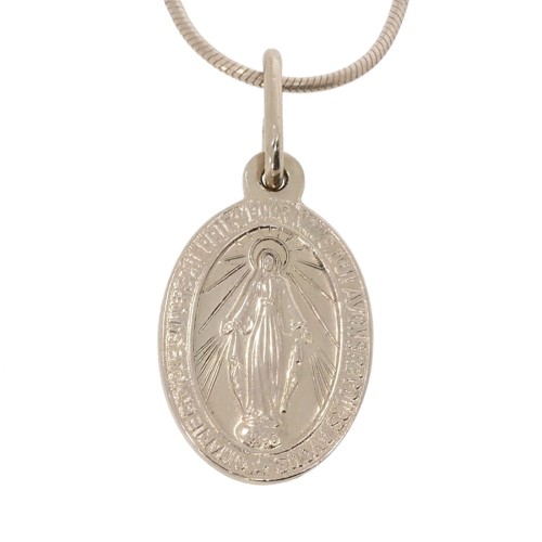 Medalik z białego złota 7837