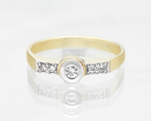 Pierścionek z diamentem 07744 