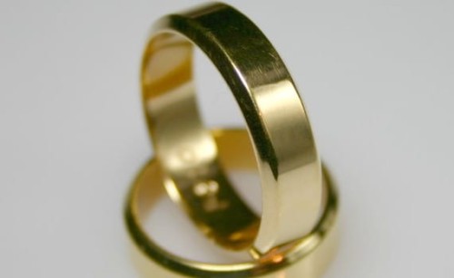 Obrączki złote płaskie